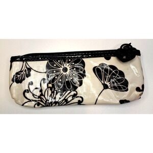 Conair Make Up / Mini‎ Hair Dryer Pouch Bag Floral 7.5x3" Heart Zipper Pull